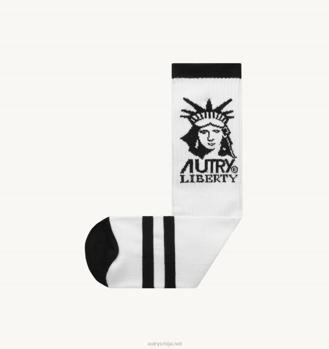JRHJ151 Жене либерти лого чарапе црне Autry
